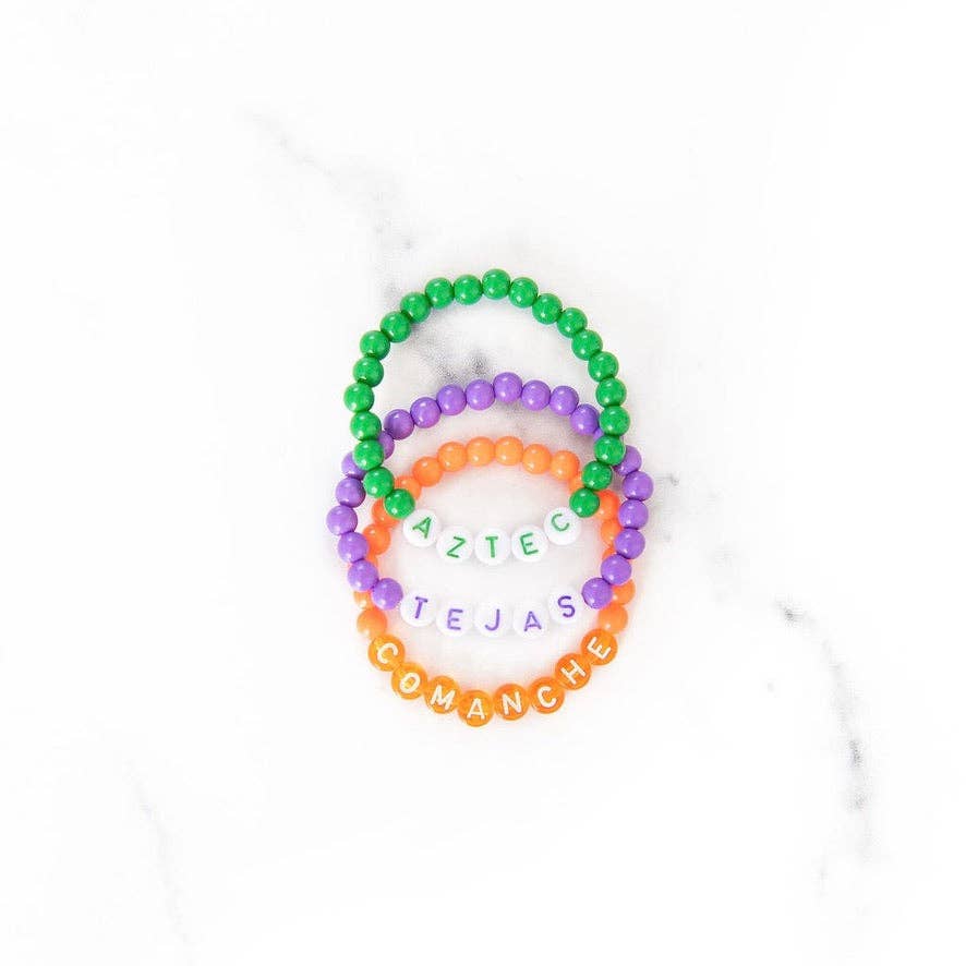 Aztec, Tejas, and Comanche Bracelets: Aztec