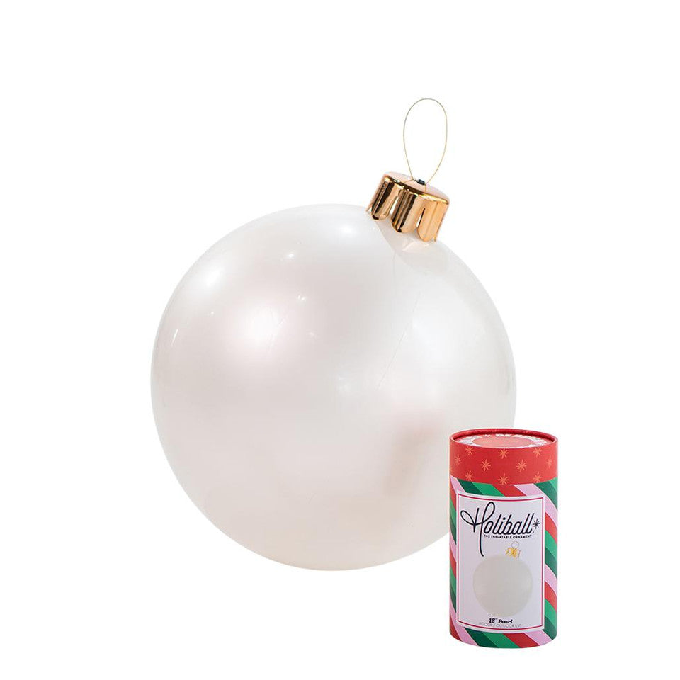 Holiball Pearl White 18 in. Inflatable