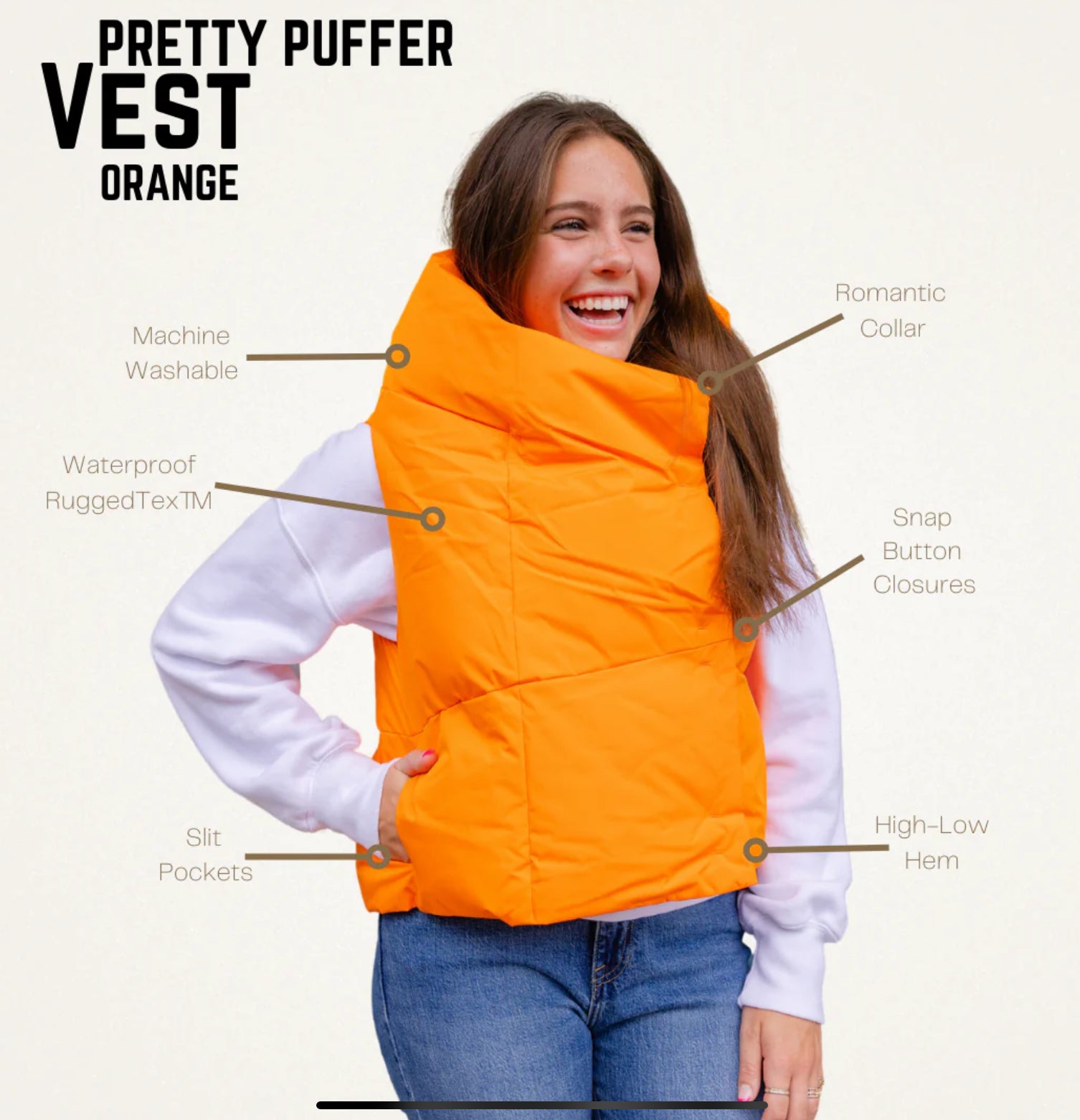 PR Waterproof Pretty Puffer Vest