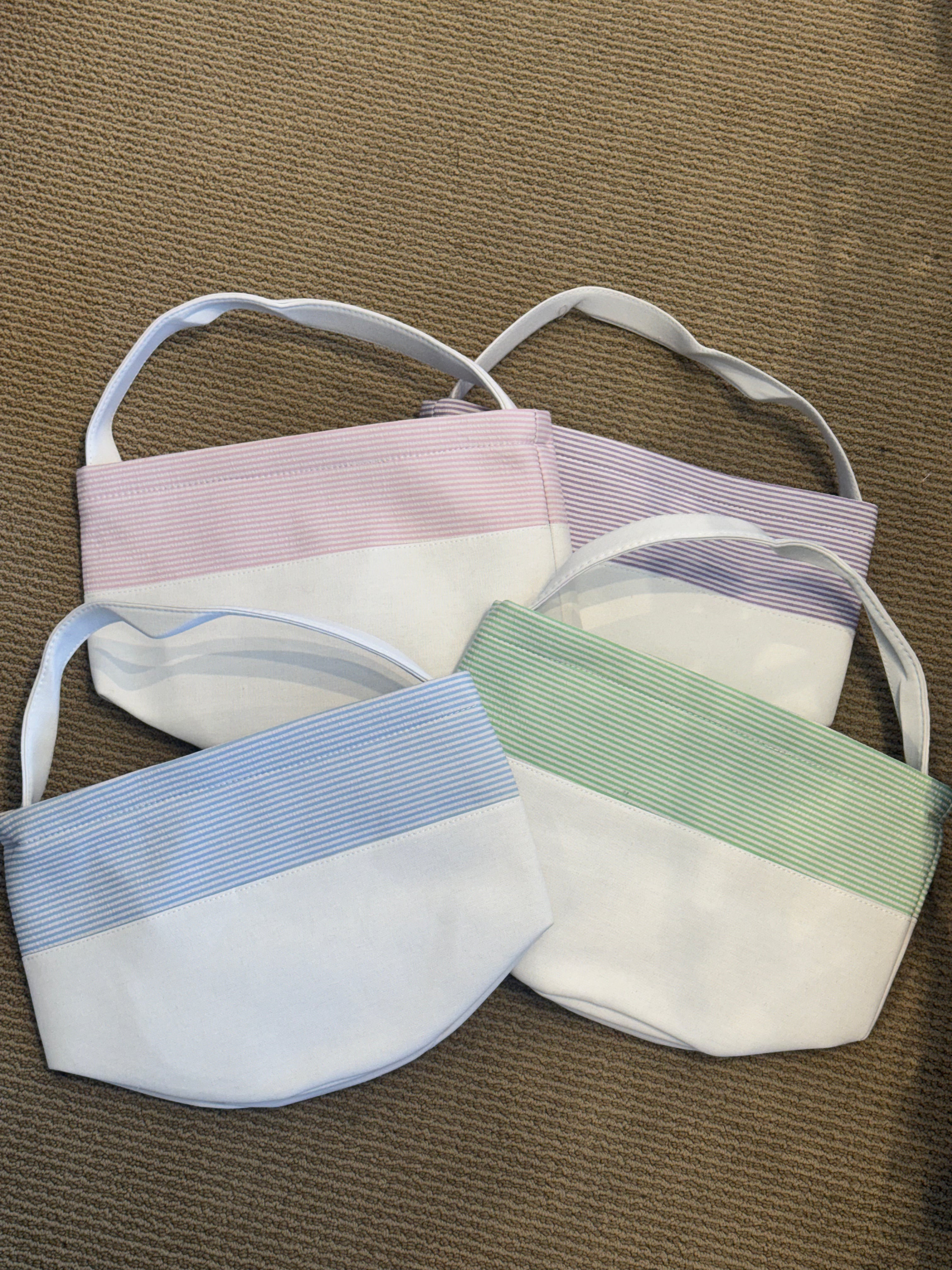 Seersucker Easter Baskets