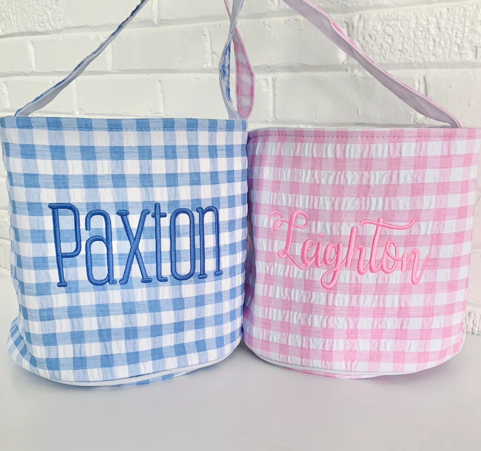 Seersucker Easter Baskets