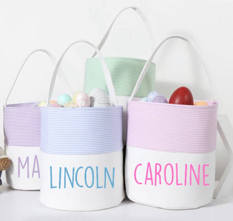 Seersucker Easter Baskets