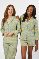 Lenora CLASSIC COTTON shorty pjs IN LEMON LIBERTY