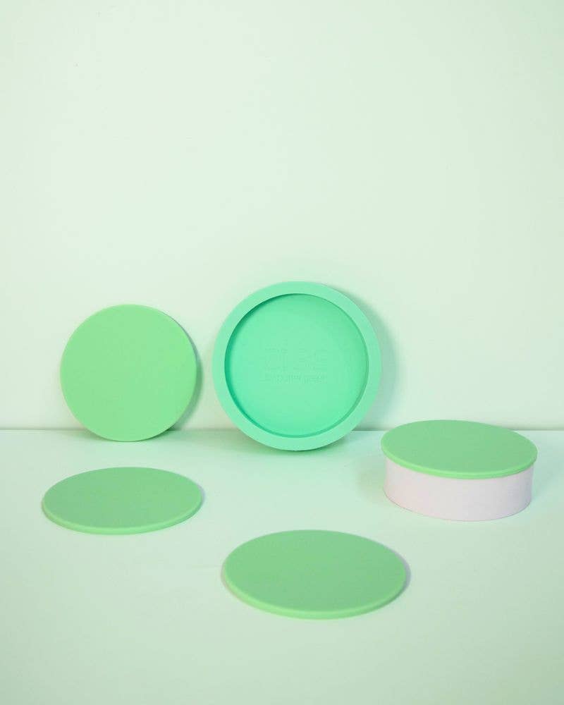 Gerbera + Leaf | Ciss | Unbreakable Silicone Coasters