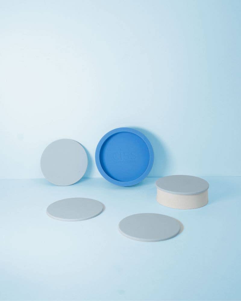 Sky + Kingfisher | Ciss | Unbreakable Silicone Coasters