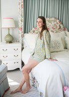 Lenora CLASSIC COTTON shorty pjs IN LEMON LIBERTY